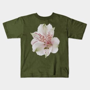 Alstroemeria - Digital Illustration of a Lily of the Incas Flower, floral Kids T-Shirt